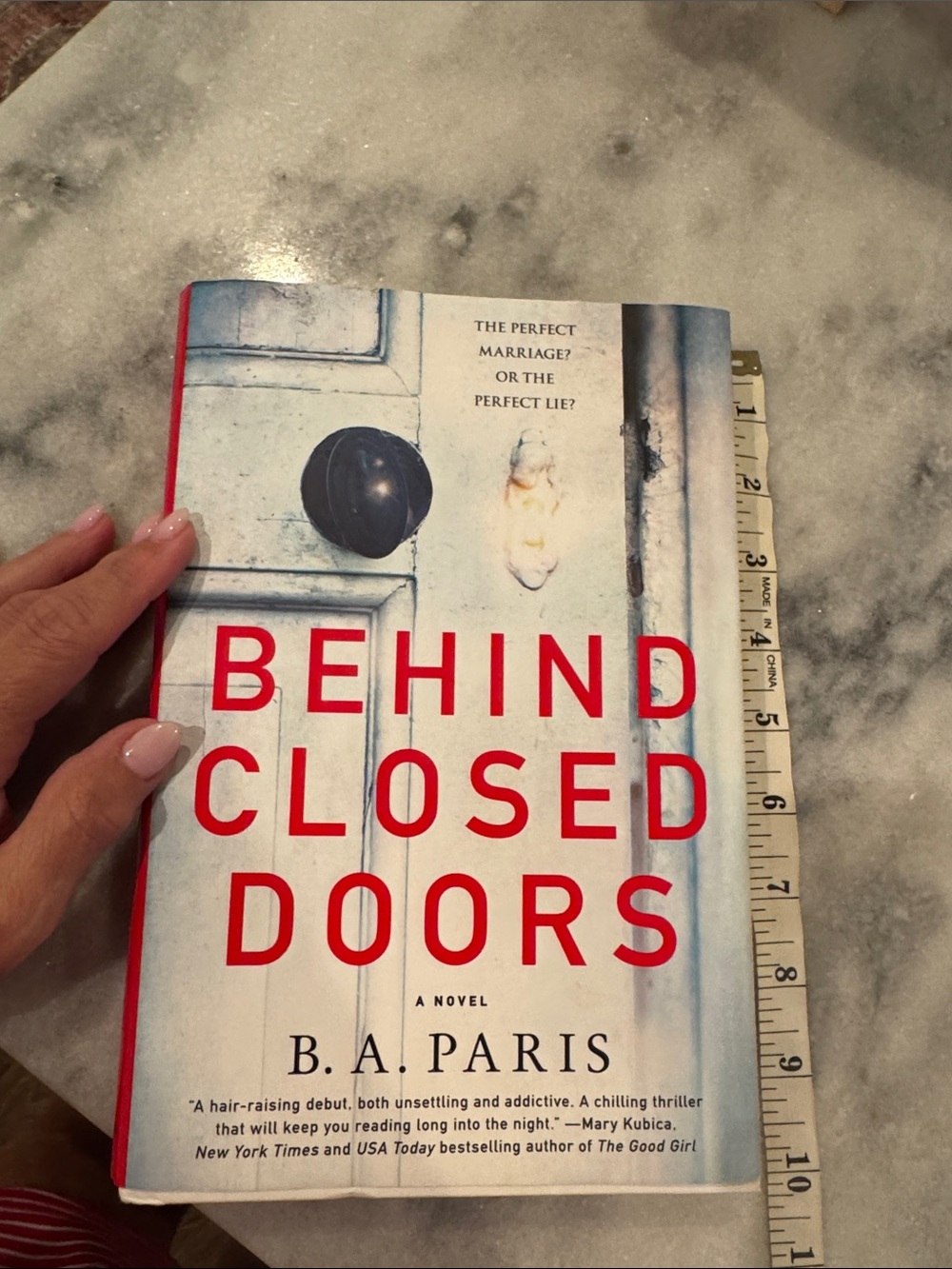 Behind Closed Doors - White & Red Book Cover
